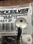 Mercury Quicksilver Replacement Ignition Key # 2F P/n 89491 12. Fixed Price $15.00.