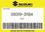 Suzuki Genuine Nut 08319-3118A. Fixed Price $24.91.