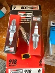 Ford Oem Nos Vintage Lot Of 2 Champion Copper Plus Spark Plug # 918 RC10ECC. Fixed Price $24.99.