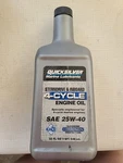 Quicksilver Marine Lubricants Sterndrive & Inboard Engine Oil Sae 25W-40 Cy. Fixed Price $18.00.