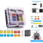 6-WAY Fuse Box 12V 24V Blade Block With Ground Bus Marine Automotive Boat. Fixed Price $16.95.