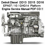 Detroit Diesel DD13, 15, 16 EPA07-10-GHG14 Engine Service Computer Cd !!. Fixed Price $19.97.