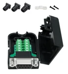 DB9 Female Breakout Connector, RS232 Serial, Solderless, Terminal Block, Case. Fixed Price $17.64.
