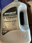 Quicksilver Premium Plus 2-STROKE Synthetic Blend Marine Engine Oil, 1 Gallon. Fixed Price $37.52.