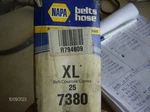 Napa 257380 Drive Belt. Fixed Price $7.99.