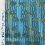 Dragonfly Fabric Gold Aqua Northcott #2882 Ro Gregg Garden Etchings 2/3 Yards. Fixed Price $31.68.