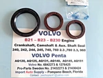 Volvo Penta AQ120,AQ125,AQ131,AQ140,AQ145,AQ151 Crankshaft- Cam, Aux. Seals (3). Fixed Price $16.95.