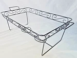 Party Essentials Black Steel Wire Chafing Buffet Serving Rack Fit 20" X 12" Dish. Fixed Price $12.97.