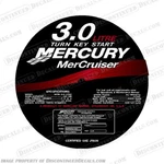 Fits Mercruiser 3.0 Litre Turn Key Start Flame Arrestor Decal Kit. Fixed Price $54.95.