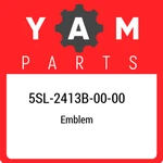 5SL-2413B-00-00 Yamaha Emblem 5SL2413B0000, New Genuine Oem Part. Fixed Price $36.20.