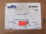 Sierra Oil Pan Gasket Part # 18-0405 Replaces: 912955. Fixed Price $33.85.