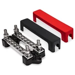 4" Bus Bar Power Distribution Terminal Block Pair With Cover - 300V Ac / 48V Dc. Fixed Price $24.95.