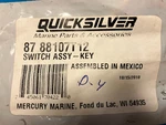 Mercury/quicksilver Genuine Part 87-88107T12 Key Switch Assembly. Fixed Price $39.99.