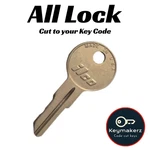 All-lock Boat Storage Compartment Keys Replacement Cut Code PK500A-PK749A. Fixed Price $7.99.