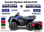 Yamaha Big Bear 400 Oem On Command Decal Emblem Sticker Graphic Set Kit Nos 4X4. Fixed Price $39.99.