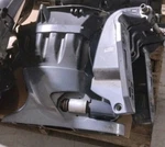 63P-45111-00-8D, 2004 Up, 130/150HP Yamaha Upper Case, Transom Bracket, Oil Pan. Fixed Price $1100.00.