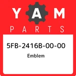5FB-2416B-00-00 Yamaha Emblem 5FB2416B0000, New Genuine Oem Part. Fixed Price $51.61.