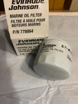 New Omc Evinrude Johnson Brp Oem Outboards Marine Oil Filter 0778864. Fixed Price $25.00.