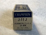 Nos Vintage 1940'S Champion Spark Plug Original Waxed Oil Paper & Box J-11. Fixed Price $10.00.