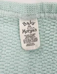 Vintage Baby Morgan Teal Aqua Ultimate Receiving Blanket Acrylic / Cotton Read!. Fixed Price $46.95.
