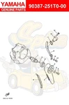 Yamaha COLLAR(2HT) 90387-251T0-00 Oem New. Fixed Price $25.48.