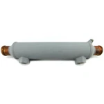 New Seakamp 29144 Marine Oil Cooler 2X9 Body 1/2 Npt 1-1/4 Hose Copper 12 Oal. Fixed Price $175.26.