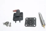 Johnson / Evinrude 20-300 Hp Primer Solenoid Kit 600-500K 0511807, 043722. Fixed Price $15.00.