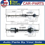 Trakmotive Front Cv Axle Joint Fits Volvo 850 2.4L 1997 1996 1995 1994 1993. Fixed Price $241.45.