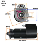 Starter For AH1217 11139033 AZK5192 Bomag BW4A BW6A Volvo Bm S950 T800 T814 F86. Fixed Price $683.59.