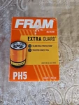 Fram PH5 Extra Guard Oil Filter Big Small Block Chevy Engines 13/16-16". Fixed Price $10.00.