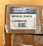 Johnson/evinrude/omc Oem Starter Motor Assembly - P/n: 0586278,. Fixed Price $175.00.
