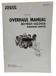 1976 Volvo Penta Overhaul Manual AQ190A - AQ240A Engines Pub #3223. Fixed Price $19.97.