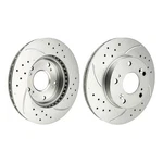 Front Drilled Slotted Brake Rotors For Honda Civic 1.8L 06-11 1.3L 2006-2010 New. Fixed Price $48.99.