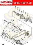 Yamaha Collar 90387-16017-00. Fixed Price $19.00.