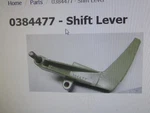 Omc/brp/evinrude/johnson Shift Lever P# 0384477 (nla -obsolute) See Below Fi. Fixed Price $89.95.