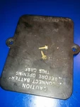 0583707 Cover 70HP Johnson Evinrude (o 3N) For Electrical Box. Fixed Price $29.00.