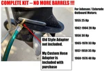 Complete Flush Kit For 28, 30, 33, 35, 40 Hp Johnson Evinrude Outboard Motors. Fixed Price $34.95.
